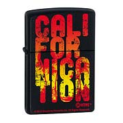 Californication Cali Type Black Matte Zippo Lighter